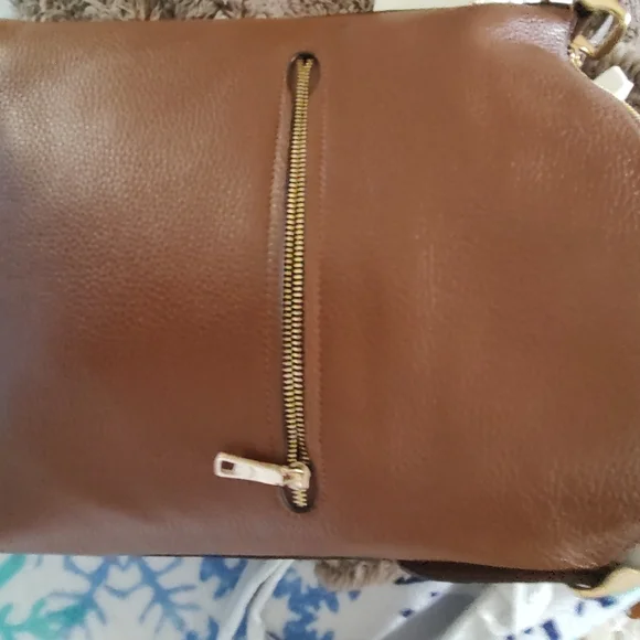 NWT Coach Tan Leather Crossbody Bag - Picture 6 of 11